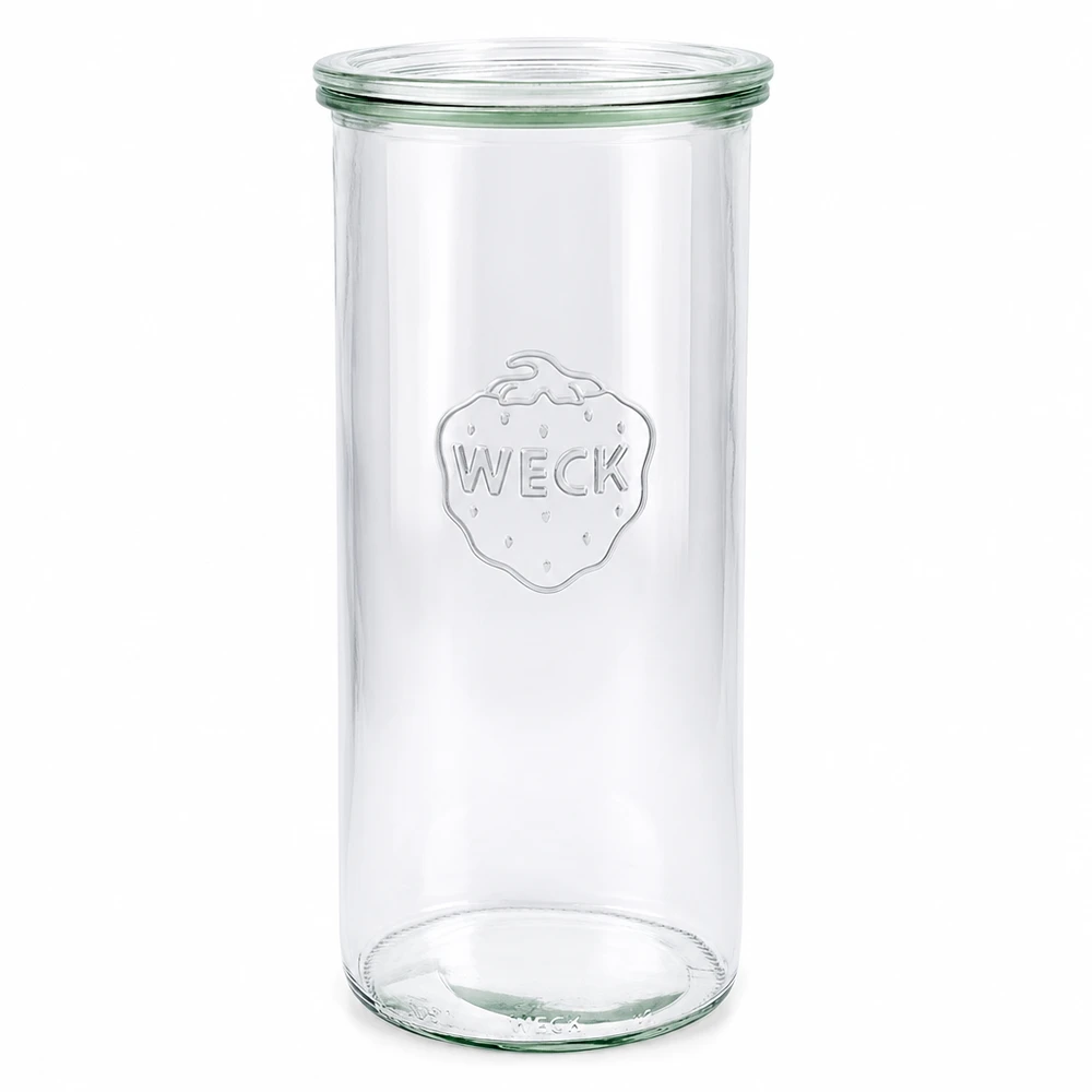 1500ml Sturzglas mit Glasdeckel WECK RR100 WECK Sturzglas 1500ml mit Glasdeckel RR100 Einmachglas transparent leer stehend