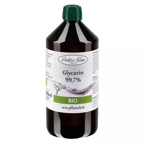 Glycerin Bio (99.7%) 1000 ml Doktor-Klaus Glycerin Bio (99.7%) 1000 ml Doktor-Klaus