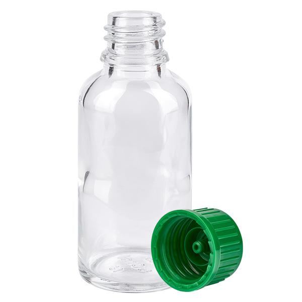 30ml Flasche 11mm Schraubverschluss grün Standard ClearLine UT18/30 30ml Flasche 11mm Schraubverschluss grün Standard ClearLine UT18/30