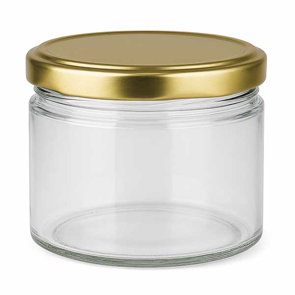 540ml Rundglas mit BasicSeal Deckel gold UNiTWIST