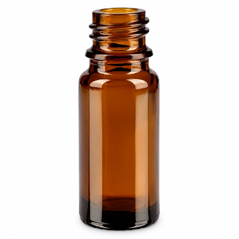 Tropfflasche 10 ml DIN 18 aus Braunglas Kompakte braune Apothekerflasche ApoGlas 10ml Fassungsvermögen mit weiter Öffnung zum Befüllen