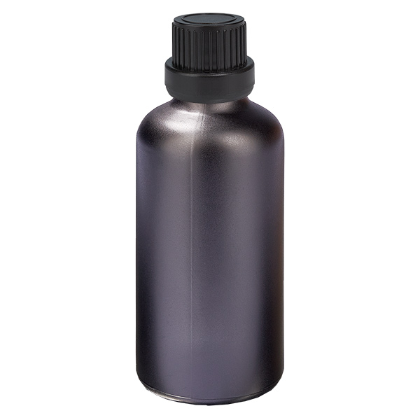 50ml Flasche 11mm Schraubverschluss schwarz Originalitätsverschluss BlackLine UT18/50