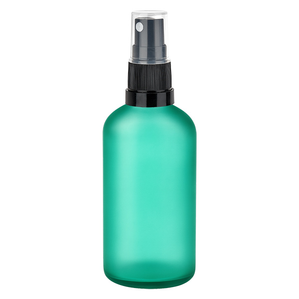 100ml Sprayflasche schwarz/transparent Standardverschluss GreenLine UT18/100