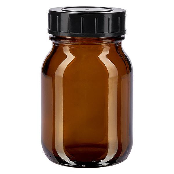 75ml Weithalsflasche Braunglas mit Schraubdeckel 75ml Weithalsflasche Braunglas mit Schraubdeckel