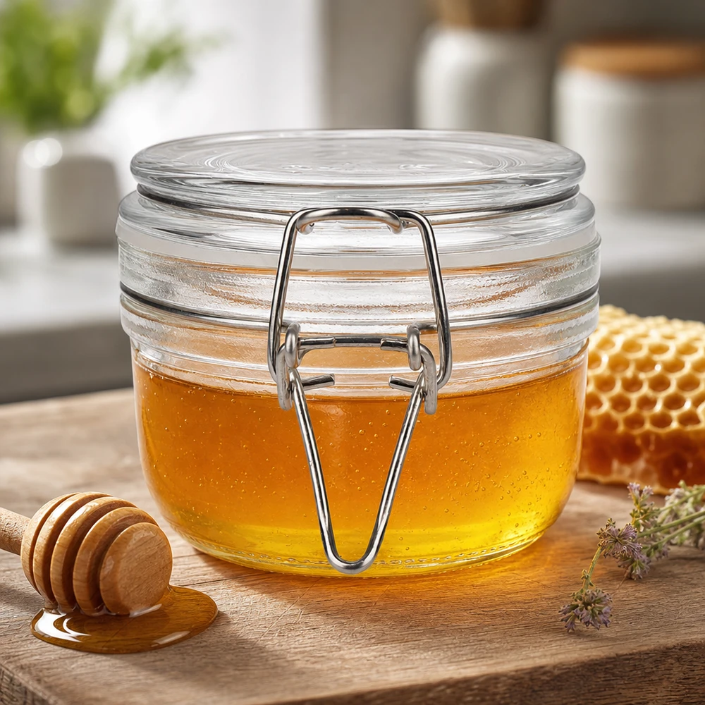 200ml Vorratsglas mit Silikonring und Bügelverschluss UNiTWIST 200ml Glasdose mit Metallbügel und Dichtungsring für optimalen Aromaschutz von Lebensmitteln