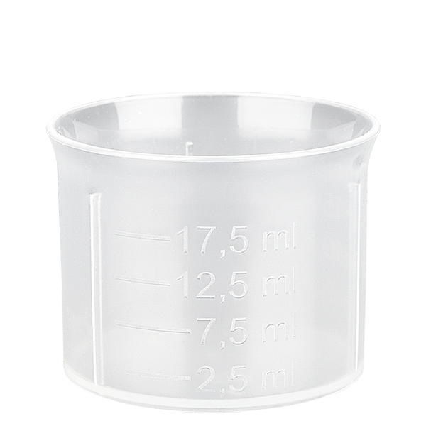 20ml Dosierbecher transparent mit Skala ApoGlas 20ml Dosierbecher transparent mit Skala ApoGlas