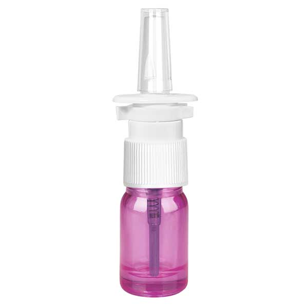 5ml Nasensprayflasche weiß/transparent Standard PurpleLine UT18/5