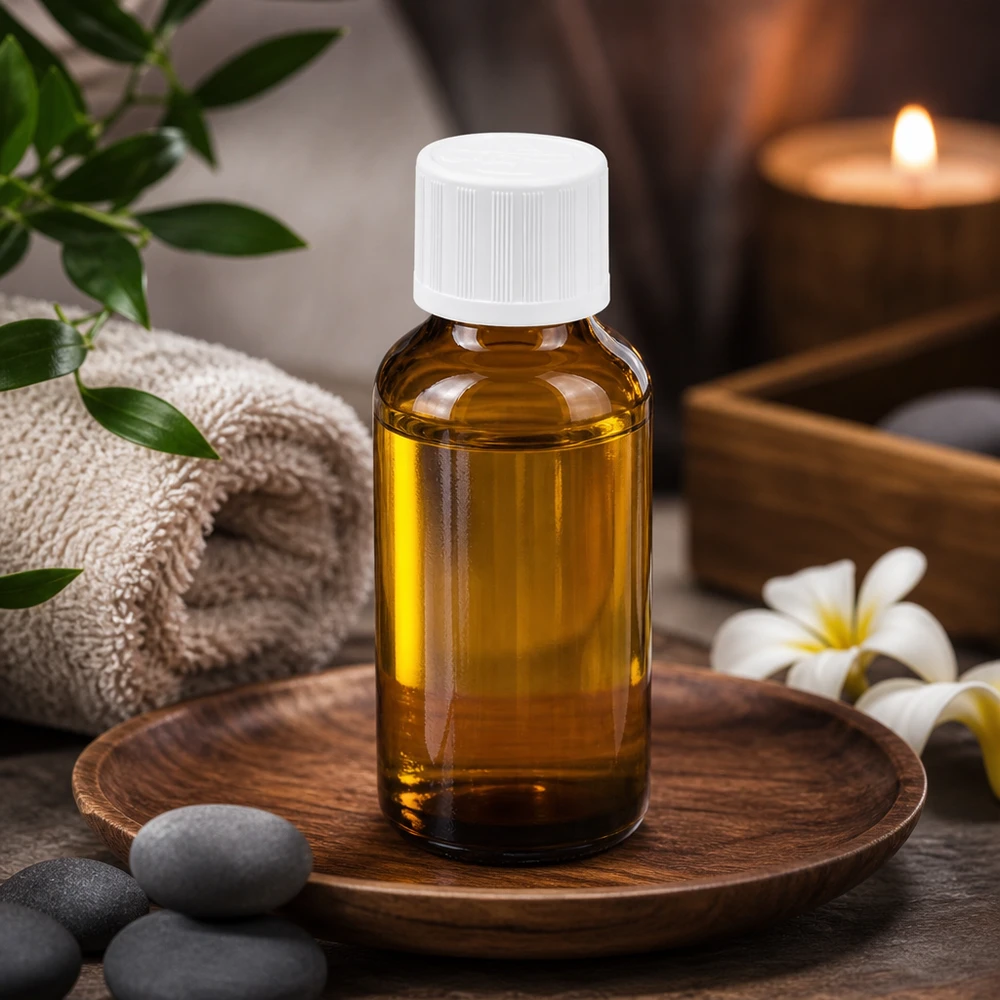30ml Flasche 11mm Schraubverschluss weiß Standard Kindersicherung BrownLine UT18/30 Handliche 30ml Flasche aus stabilem Braunglas für Aromatherapie und DIY-Mischungen