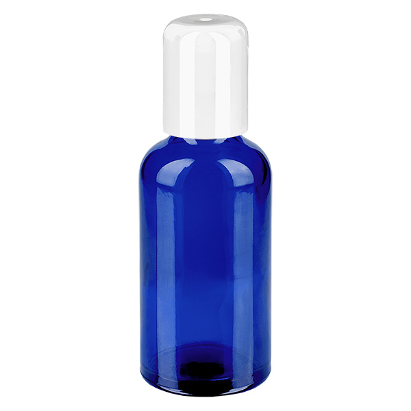 50ml Roll-On Flasche weiß Standardverschluss BlueLine UT18/50
