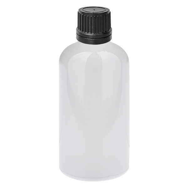 100ml Tropfflasche 1mm schwarz Originalitätsverschluss WhiteLine UT18/100