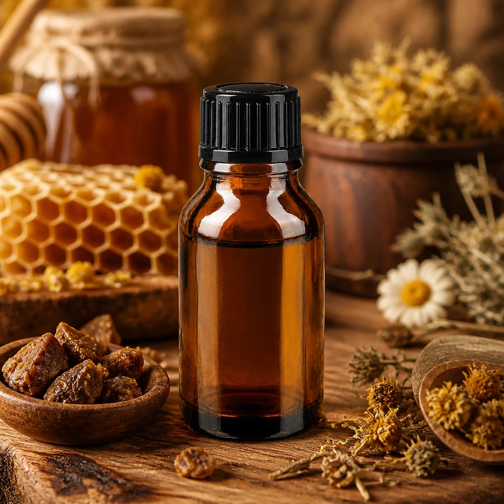 Kompakte 15ml Apothekenflasche braun mit präzisem 1mm Tropfer für Blüten und Pflanzenextrakte