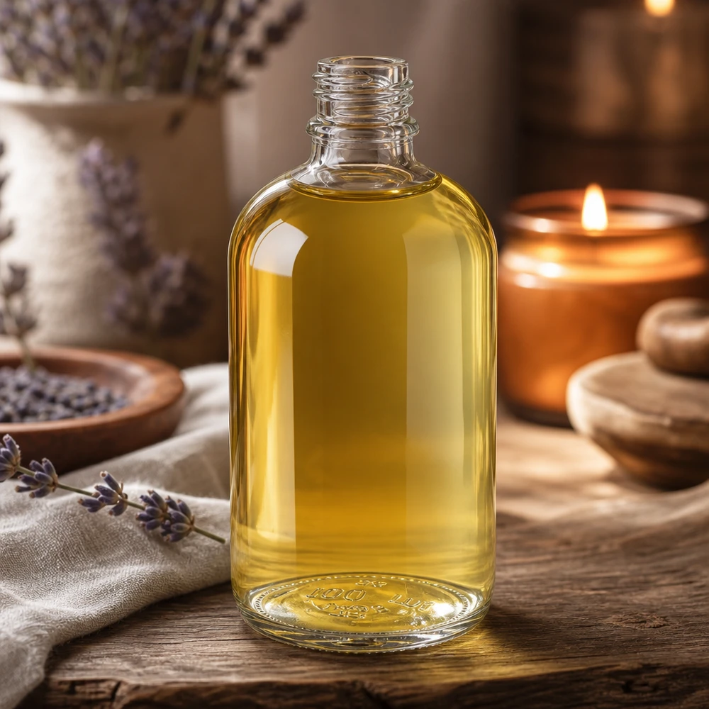 ApoGlas 100ml Glasflasche mit präzisem Schraubverschluss für tropfenfreie Dosierung von Extrakten