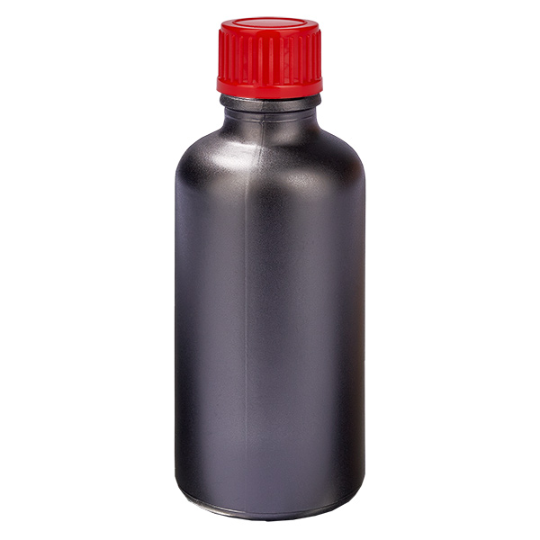 50ml Flasche 11mm Schraubverschluss rot Standard BlackLine UT18/50 50ml Flasche 11mm Schraubverschluss rot Standard BlackLine UT18/50