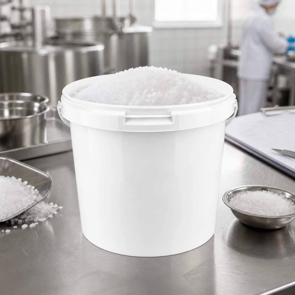 Weißer PP Schüttgutbehälter 5,6L ohne Deckel für Salz Zucker und Pulverprodukte