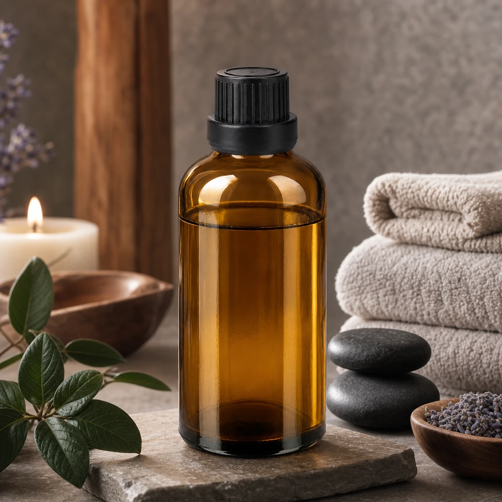 50ml Braunglasflasche mit manipulationssicherem Verschluss für hochwertige Extrakte