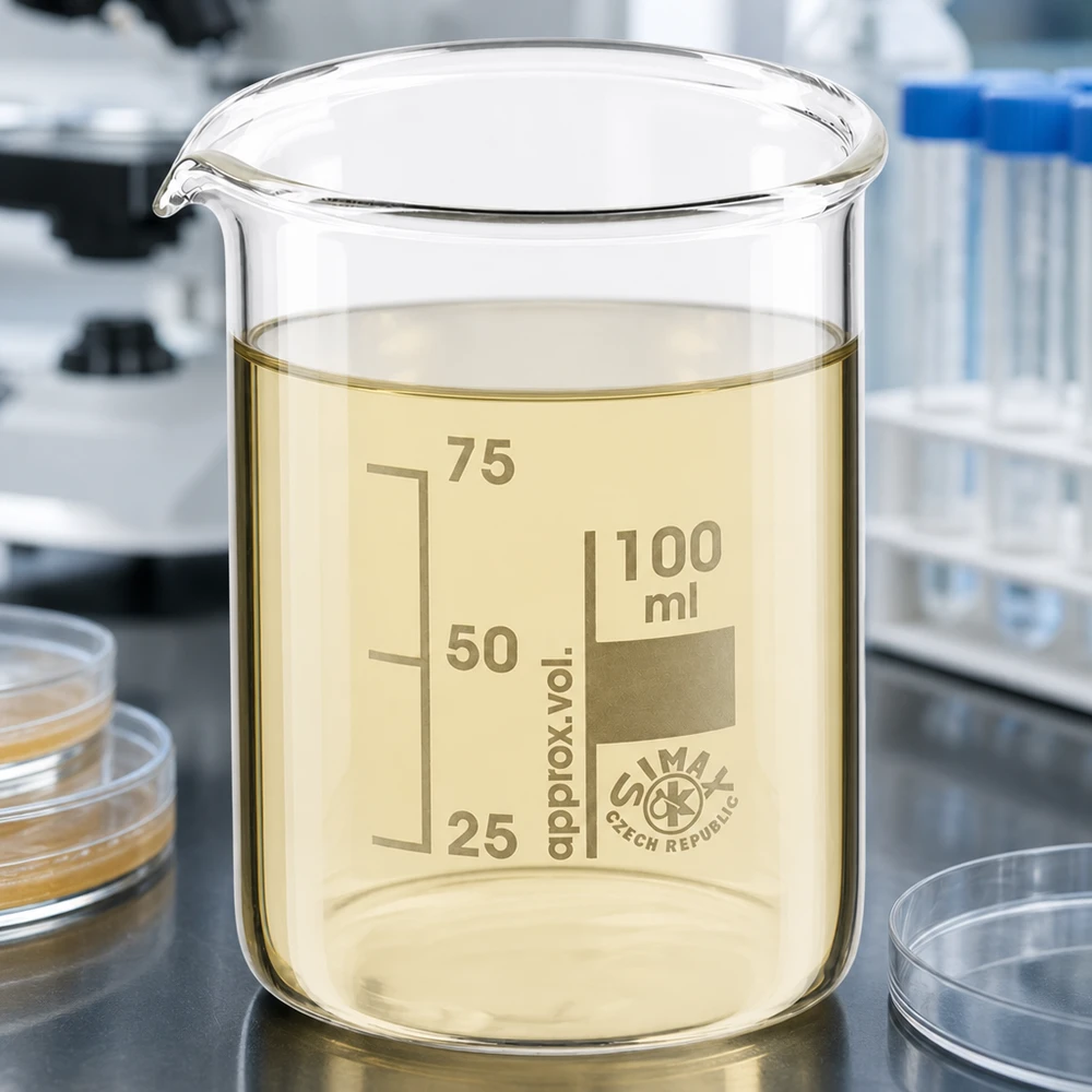 Professionelles Laborbecherglas 100ml niedrige Form aus temperaturbeständigem Borosilikatglas