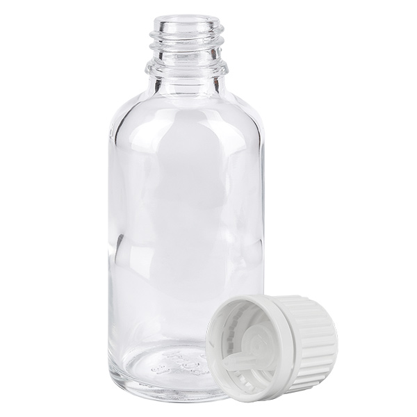 50ml Tropfflasche 0.7mm weiß Originalitätsverschluss ClearLine UT18/50 50ml Tropfflasche 0.7mm weiß Originalitätsverschluss ClearLine UT18/50