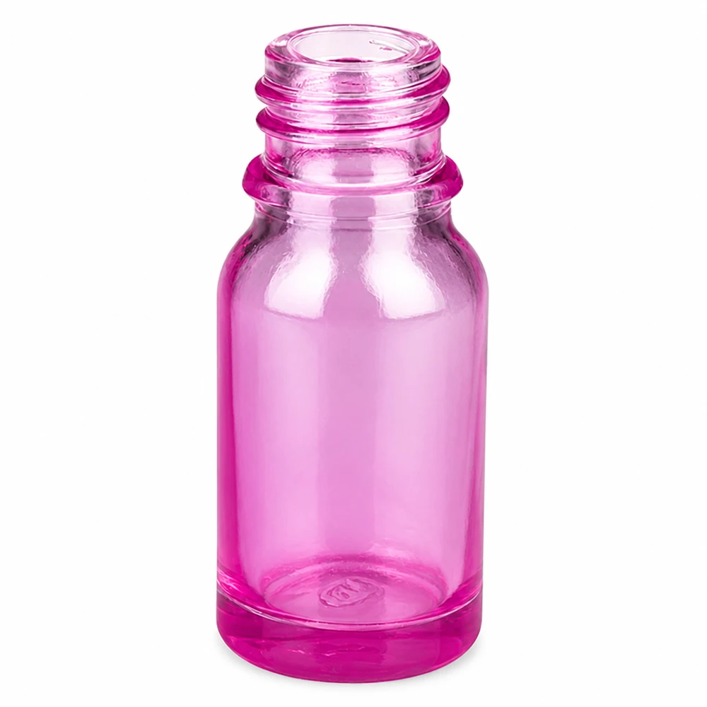 Hochwertige Apothekenflasche PurpleLine 10ml UT18/10 aus transparentem violettem Glas mit Gewinde