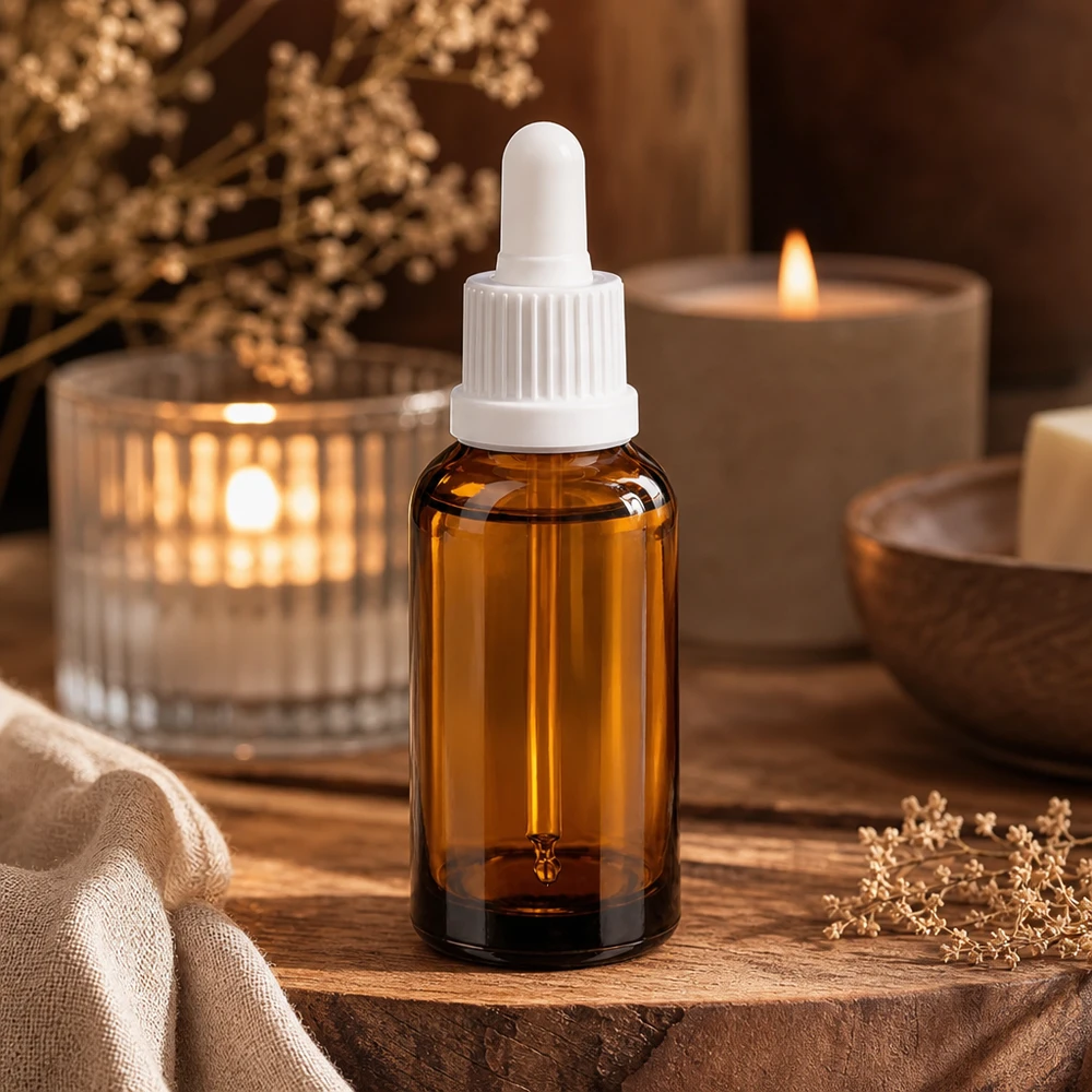 30ml Pipettenflasche weiß Originalitätsverschluss BrownLine UT18/30 Professionelle 30ml Pipettenflasche mit mattweißem Verschluss für hygienische Anwendung