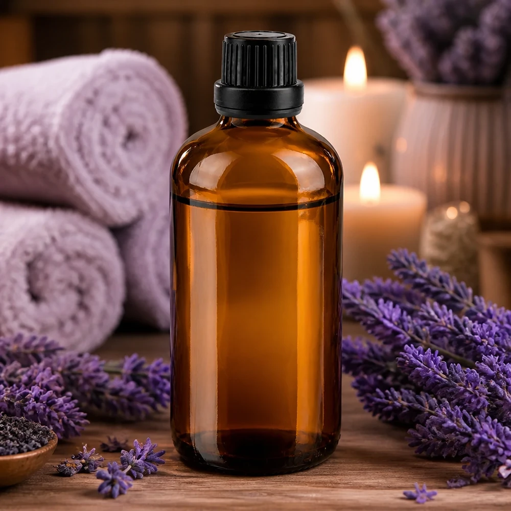 Apothekenflasche braun 100ml Schraubverschluss schwarz Dichteinlage Originalitätsverschluss 100ml Apothekerflasche Braunglas schmal zylindrisch schwarzer Verschluss 11mm Aromatherapie