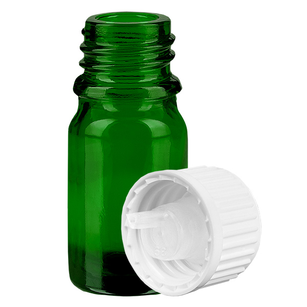 5ml Tropfflasche 0.9mm weiß Standardverschluss GreenLine UT18/5