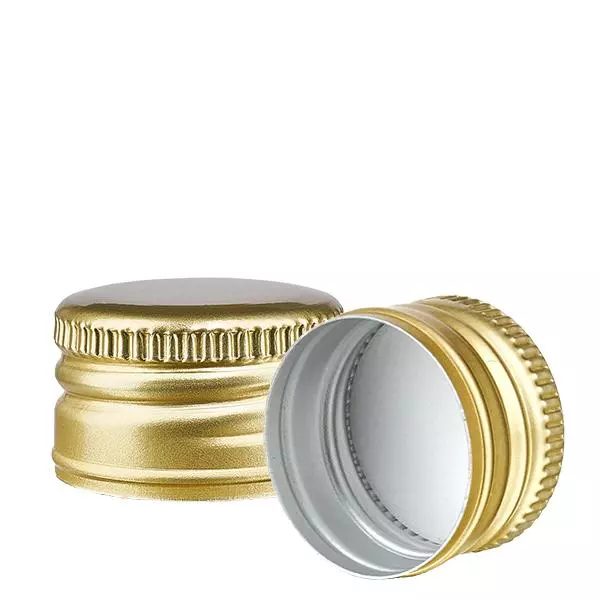 PP22 gold Aluminium Verschluss ohne Rollrand