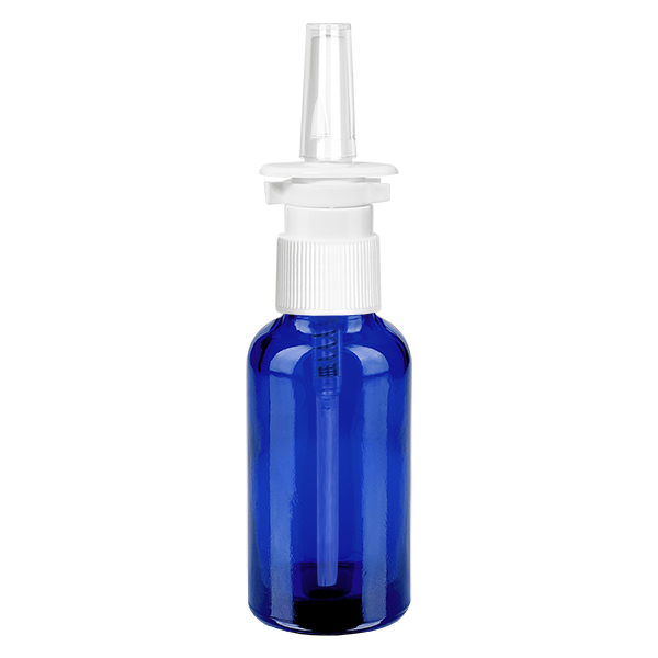 30ml Nasensprayflasche weiß/transparent Standardverschluss BlueLine UT18/30