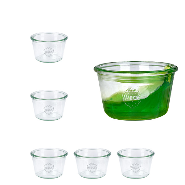 6er Set Weck Gläser 370ml Sturzgläser 6er Set Weck Gläser 370ml Sturzgläser