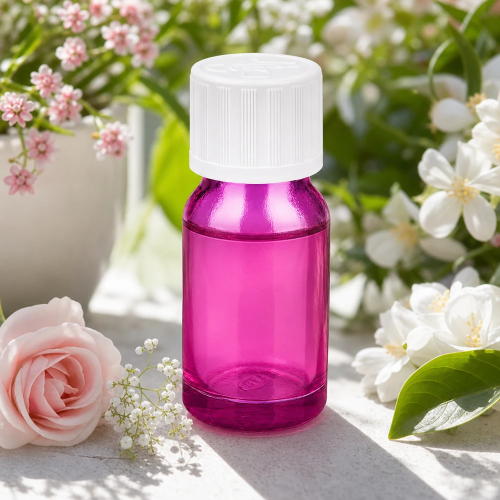 10ml Purpurfarbene Tropfflasche mit kindersicherem Deckel für sichere Aufbewahrung