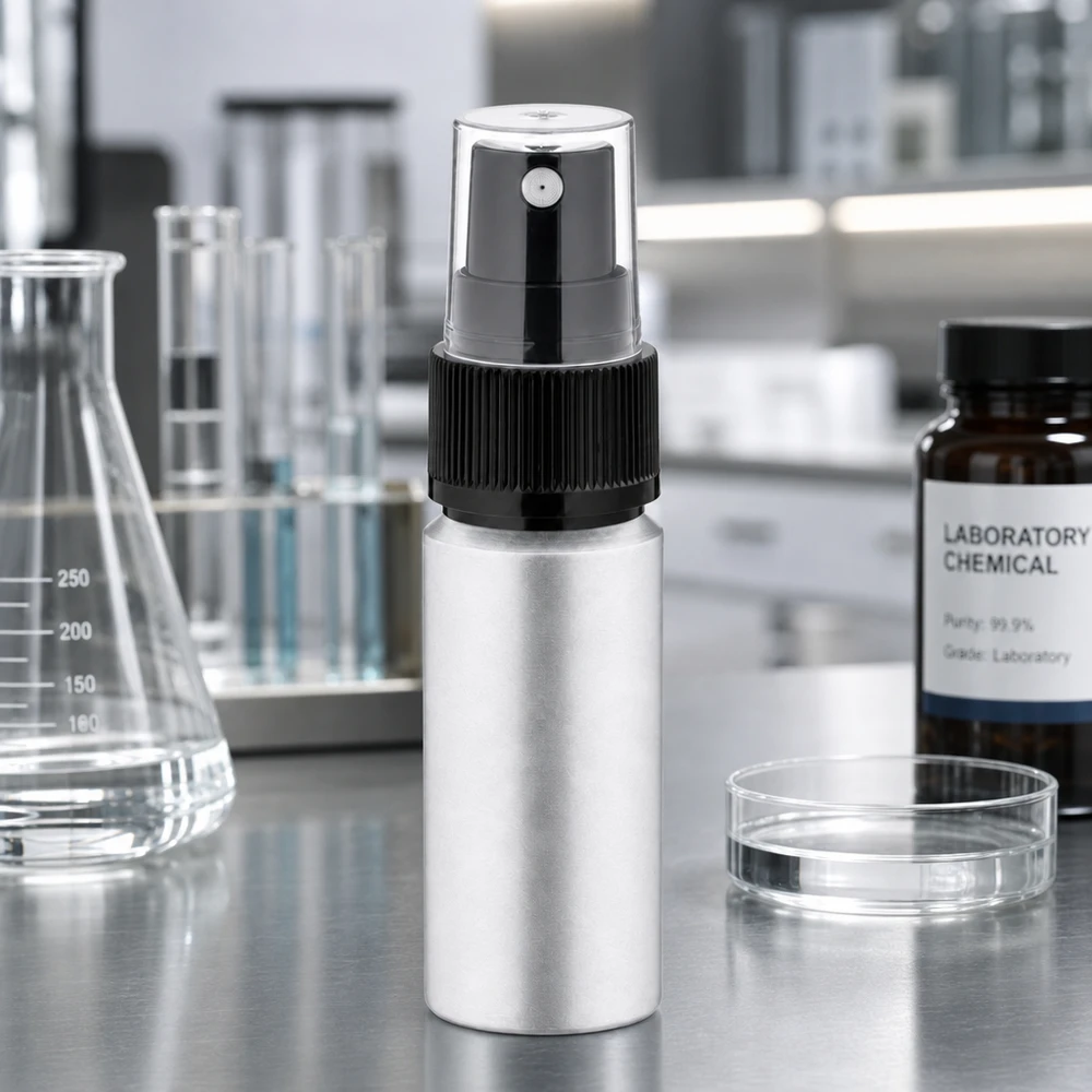 Nachfüllbare 20ml gebeizte Aluflasche mit Zerstäuber umweltfreundlich und wiederverwendbar
