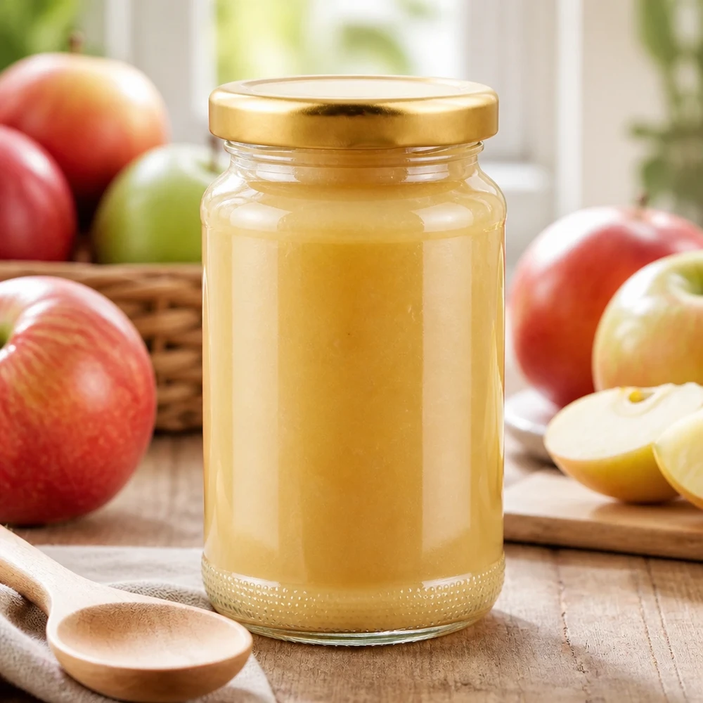 110ml Rundglas 6er-Set mit Deckel (Deckelfarbe: gold) UNiTWIST Transparentes Rundglas 110ml von UNiTWIST mit goldenem Deckel zur Aufbewahrung von Obstpüree