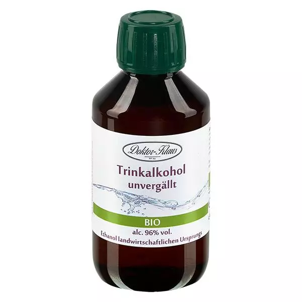 200ml Bio Weingeist (Trinkalkohol) 96% Doktor-Klaus