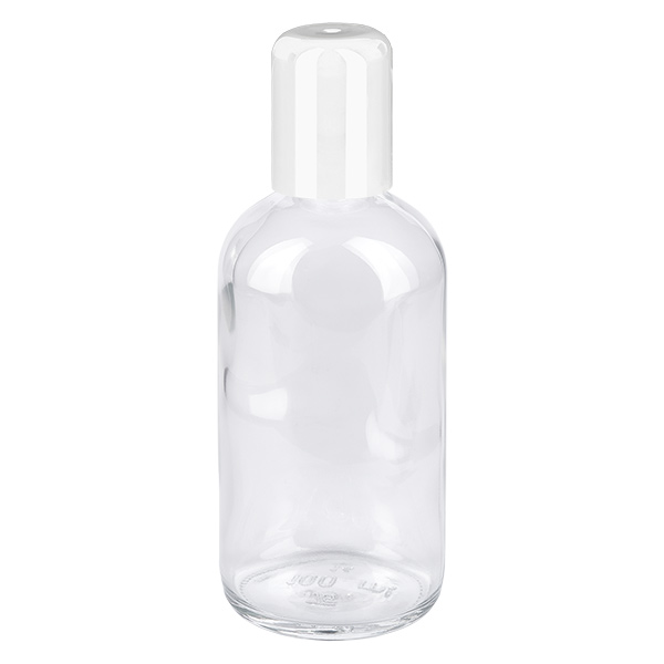 100ml Roll-On Flasche weiß Standardverschluss ClearLine UT18/100