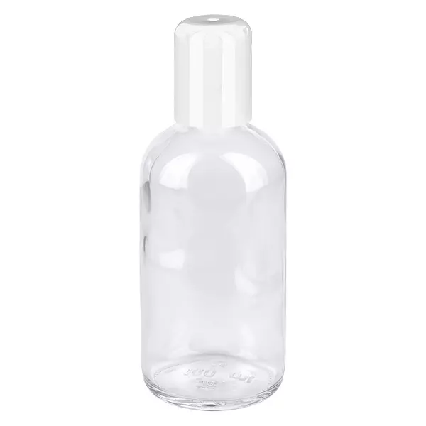 Kleine 100ml Roll-On Reiseflasche weiss ClearLine UT18 für Deo Parfum und Körperpflege