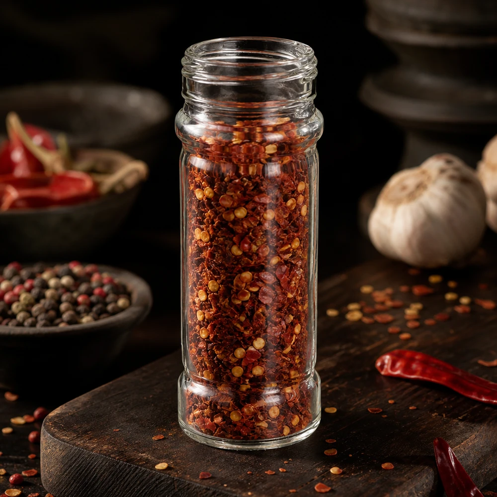 Kleines Vorratsglas Mary 100ml Klarglas mit Schraubverschluss für Chiligewürze