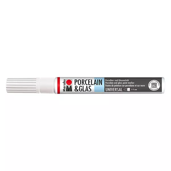 Malstift weiß 1-2mm für Glas/Porzellan Malstift weiß 1-2mm für Glas/Porzellan