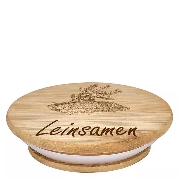 Holzdeckel "Leinsamen" für WECK RR100 Holzdeckel "Leinsamen" für WECK RR100