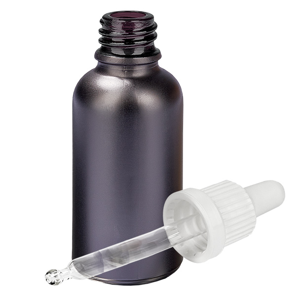 30ml Pipettenflasche weiß Originalitätsverschluss BlackLine UT18/30 30ml Pipettenflasche weiß Originalitätsverschluss BlackLine UT18/30