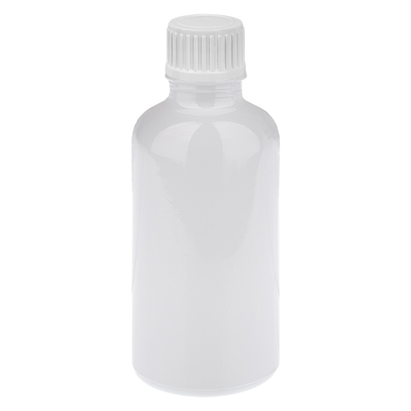50ml Tropfflasche 0.9mm weiß Standardverschluss WhiteLine UT18/50