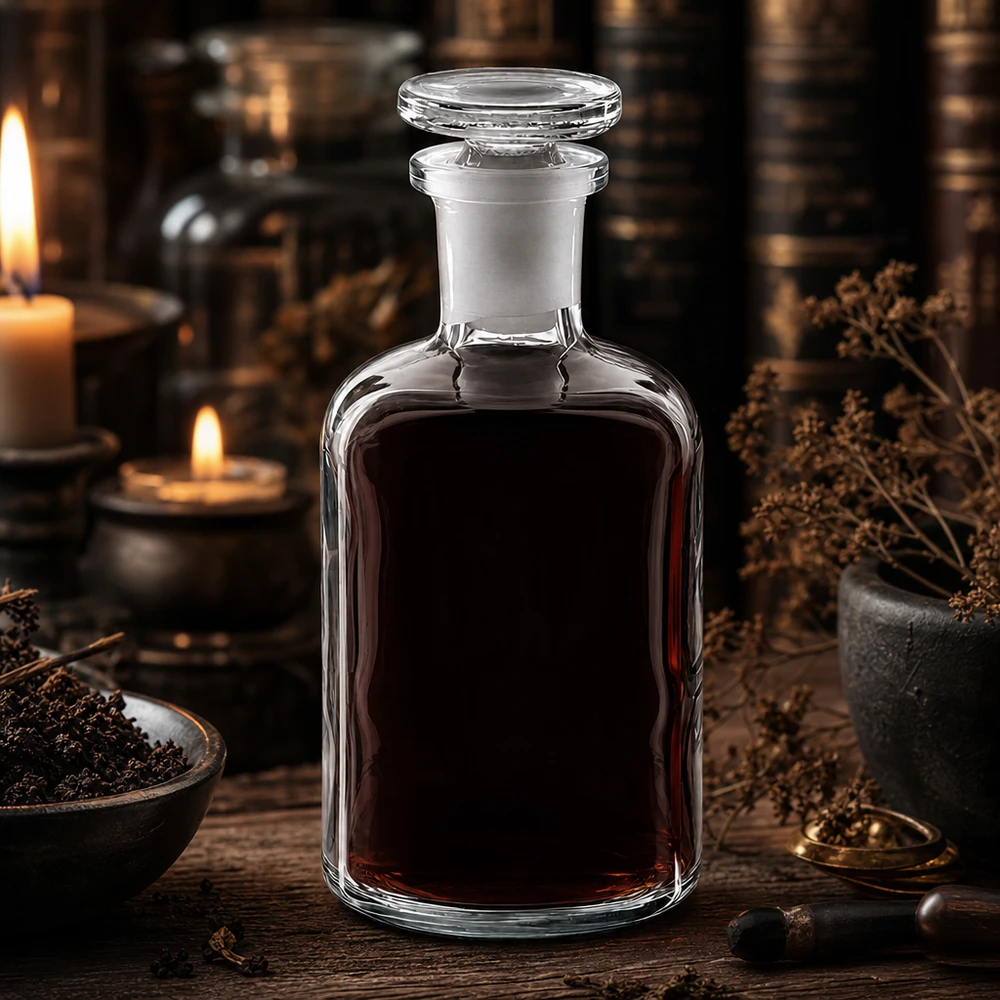 Glasstopfenflasche 100ml Rundschulter Enghals klar für Laboranwendungen und Naturprodukte
