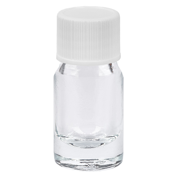 5ml Flasche 11mm Schraubverschluss weiß Standard ClearLine UT18/5 5ml Flasche 11mm Schraubverschluss weiß Standard ClearLine UT18/5