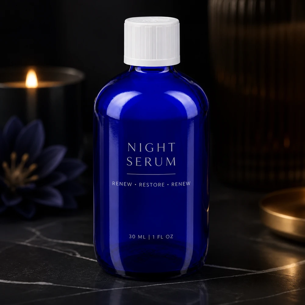 Apothekenflasche blau 100ml Tropfverschluss weiß Kindersicherung Standard Blaue Tropfflasche aus Glas 100ml mit kindersicherem Verschluss für Pflegeprodukte