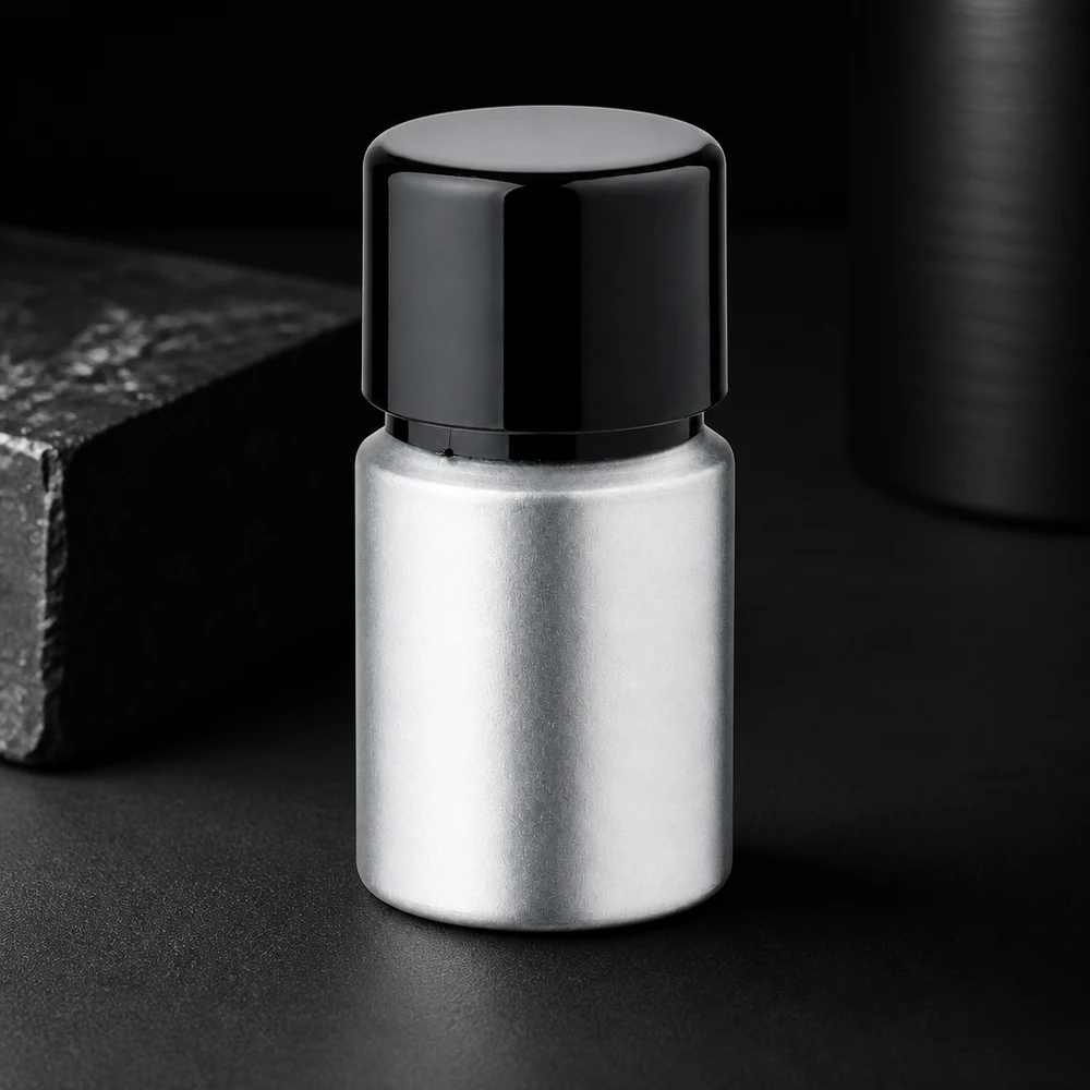 Präzisions-Aluflasche 10ml mit gebeizter Veredelung - optimale Lagerung für hochwertige Flüssigkeiten
