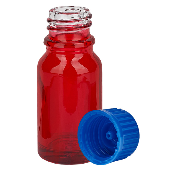 10ml Flasche 11mm Schraubverschluss blau Standard RedLine UT18/10 10ml Flasche 11mm Schraubverschluss blau Standard RedLine UT18/10