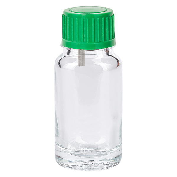 10ml Tropfflasche 0.8mm grün Standardverschluss ClearLine UT18/10 10ml Tropfflasche 0.8mm grün Standardverschluss ClearLine UT18/10