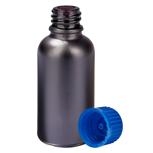 30ml Flasche 11mm Schraubverschluss blau Standard BlackLine UT18/30 30ml Flasche 11mm Schraubverschluss blau Standard BlackLine UT18/30