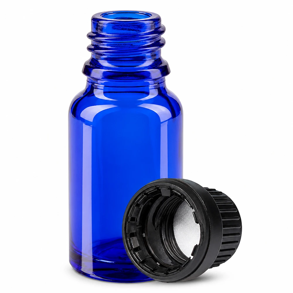 10ml Flasche 11mm Schraubverschluss schwarz Originalitätsverschluss BlueLine UT18/10