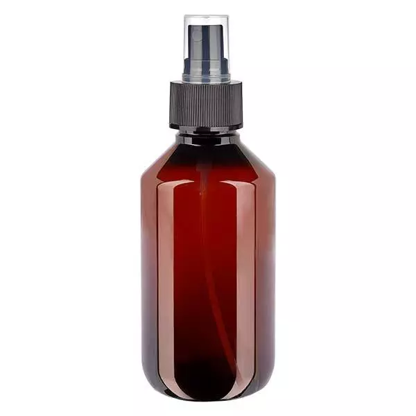 PET Flasche 200ml mit mit Zerstäuber schwarz PET Flasche 200ml mit mit Zerstäuber schwarz