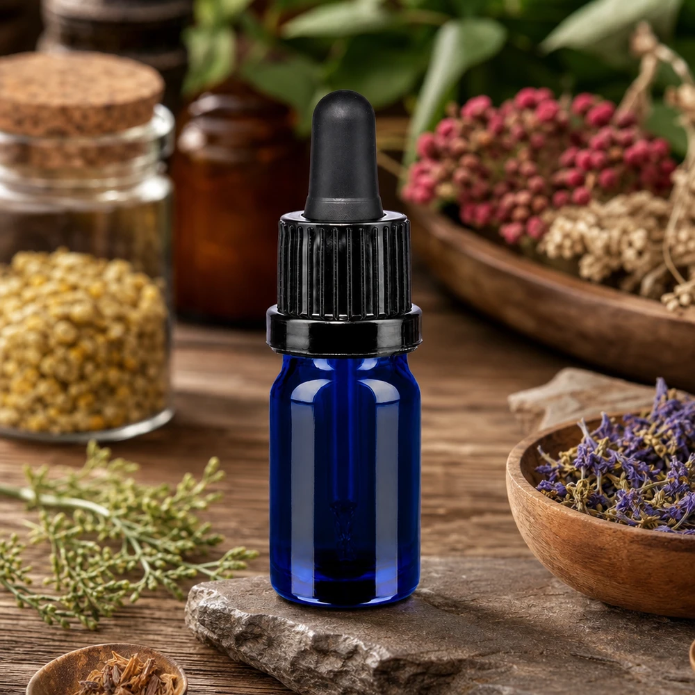Praktische 5ml Pipettenflasche für homöopathische Mittel und Essenzen OV BlueLine UT18/5