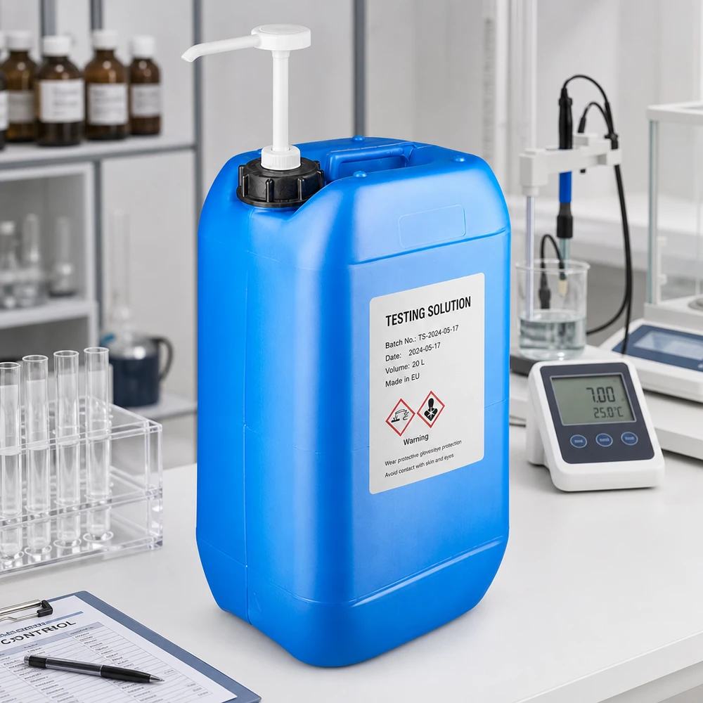 Lebensmittelechter Kunststoffkanister blau 15 Liter mit weißer Pumpe für Flüssigkeiten